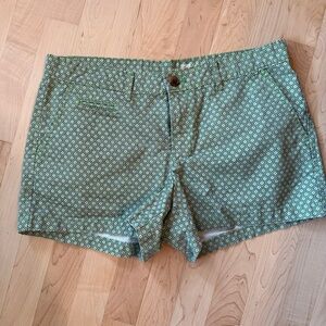 GAP Green Geo-Print Cotton Shorts